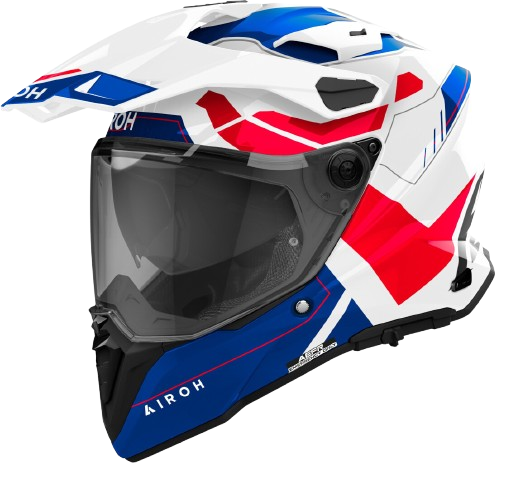 AIROH HELMET COMMANDER 2 REVEAL BLUE RED