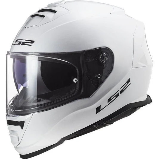 LS2 HELMET FF800 STORM II SOLID WHITE