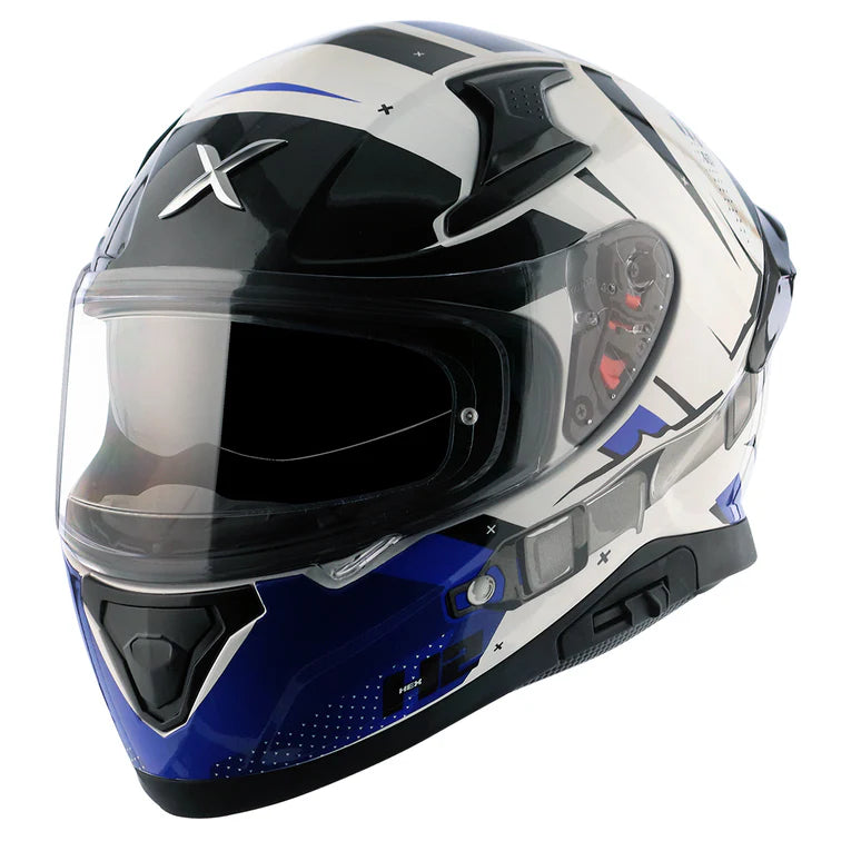 AXOR HELMET APEX HEX 2 WHITE BLUE