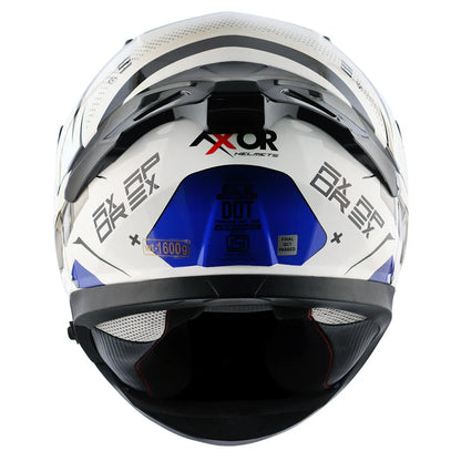 AXOR HELMET APEX HEX 2 WHITE BLUE