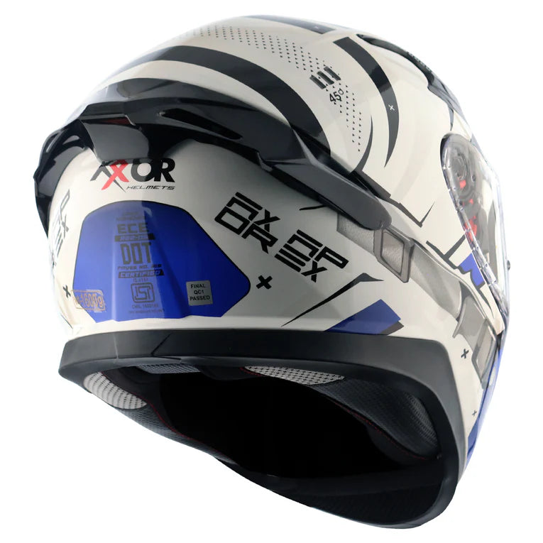 AXOR HELMET APEX HEX 2 WHITE BLUE