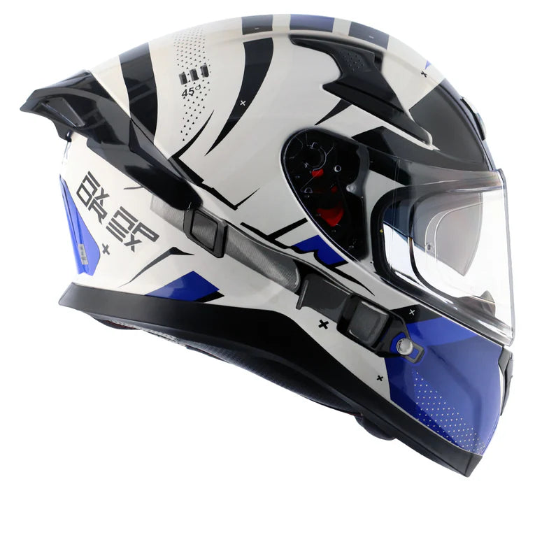 AXOR HELMET APEX HEX 2 WHITE BLUE