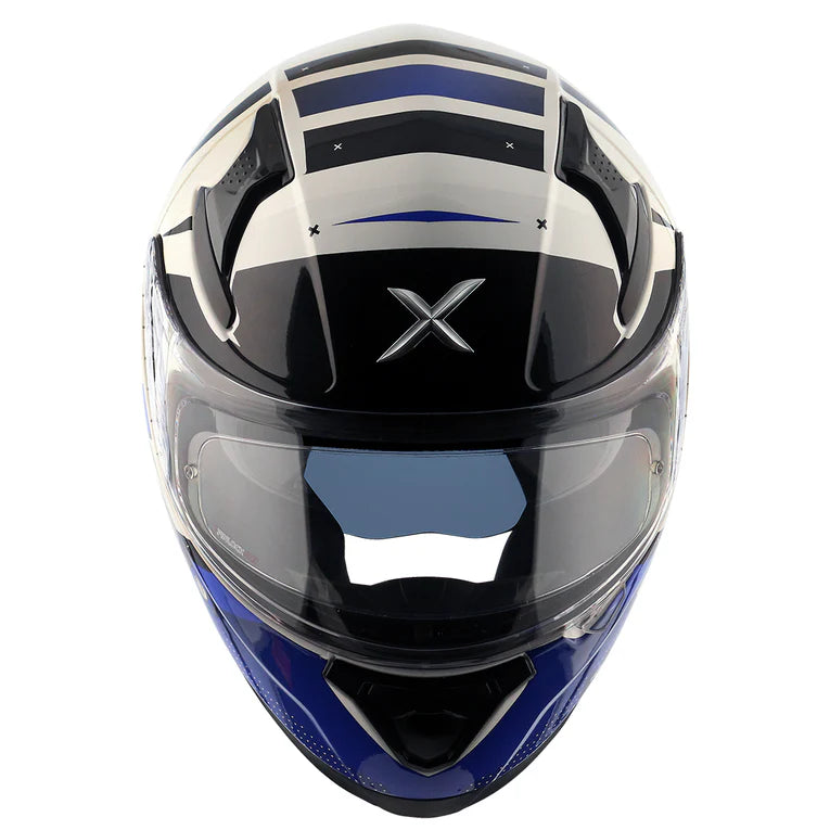 AXOR HELMET APEX HEX 2 WHITE BLUE