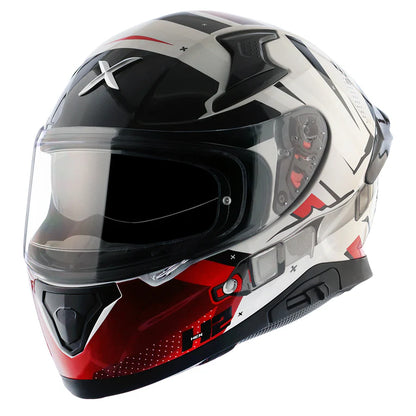 AXOR HELMET APEX HEX 2 WHITE RED