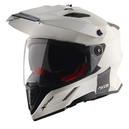AXOR HELMET X-CROSS DUAL VISOR WHITE