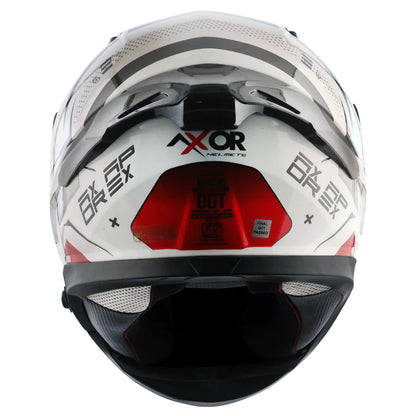AXOR HELMET APEX HEX 2 WHITE RED