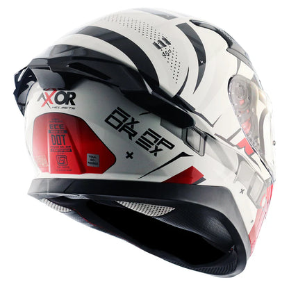 AXOR HELMET APEX HEX 2 WHITE RED