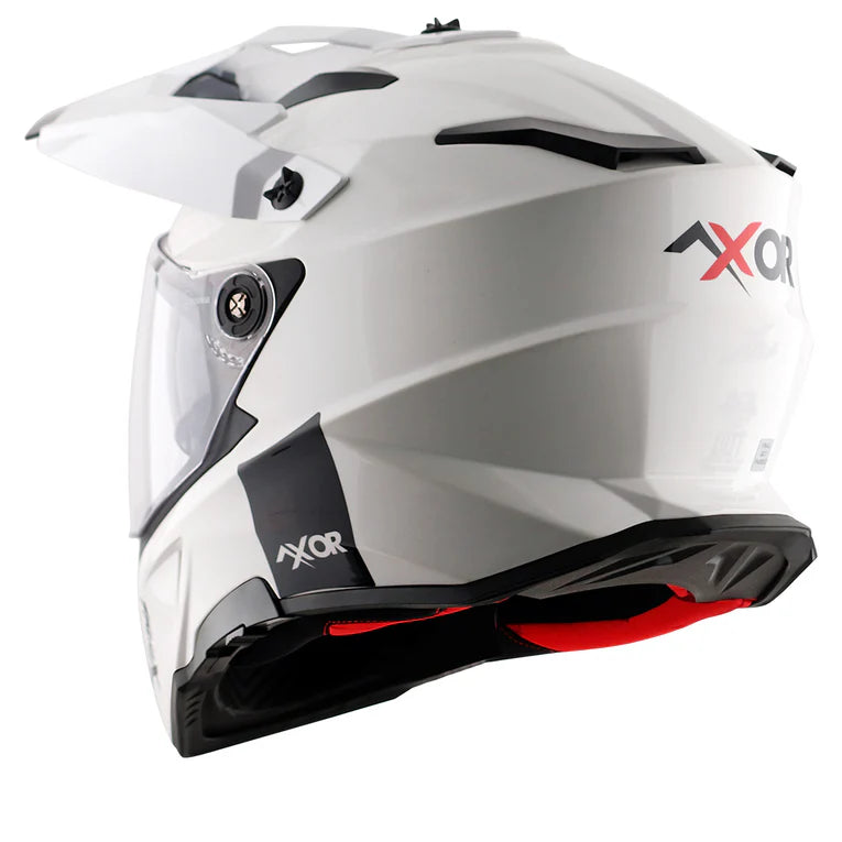 AXOR HELMET X-CROSS DUAL VISOR WHITE