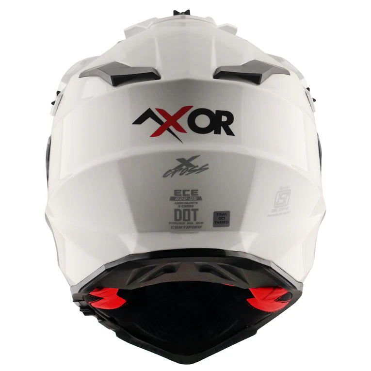 AXOR HELMET X-CROSS DUAL VISOR WHITE