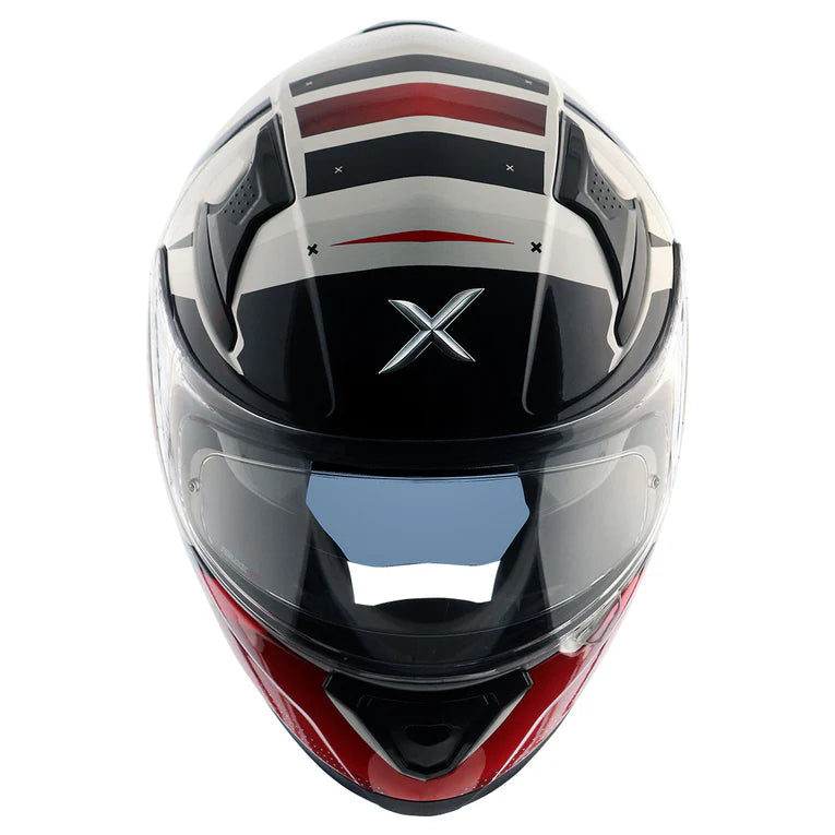 AXOR HELMET APEX HEX 2 WHITE RED