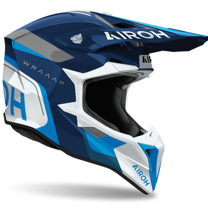 AIROH HELMET WRAAAP CONQUER BLUE GLOSS