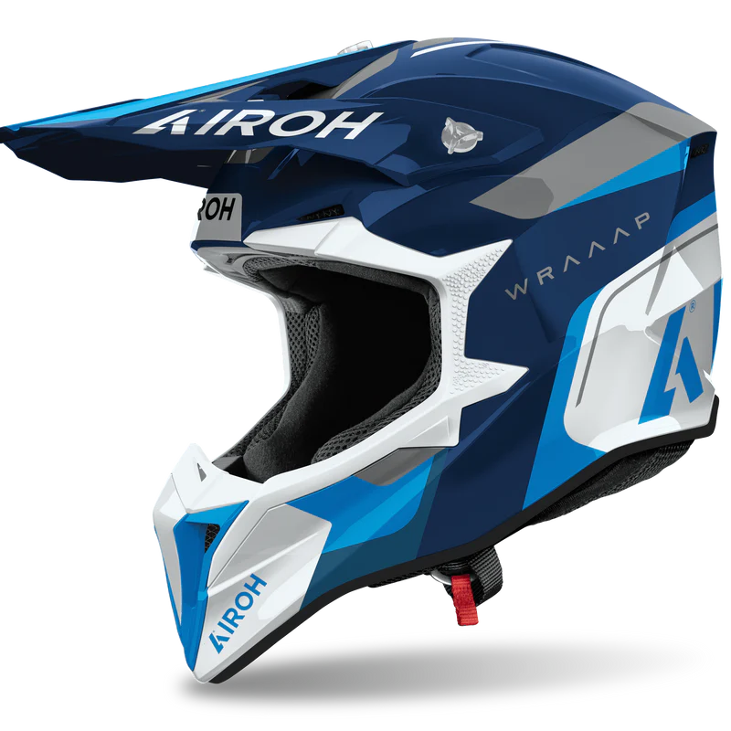 AIROH HELMET WRAAAP CONQUER BLUE GLOSS
