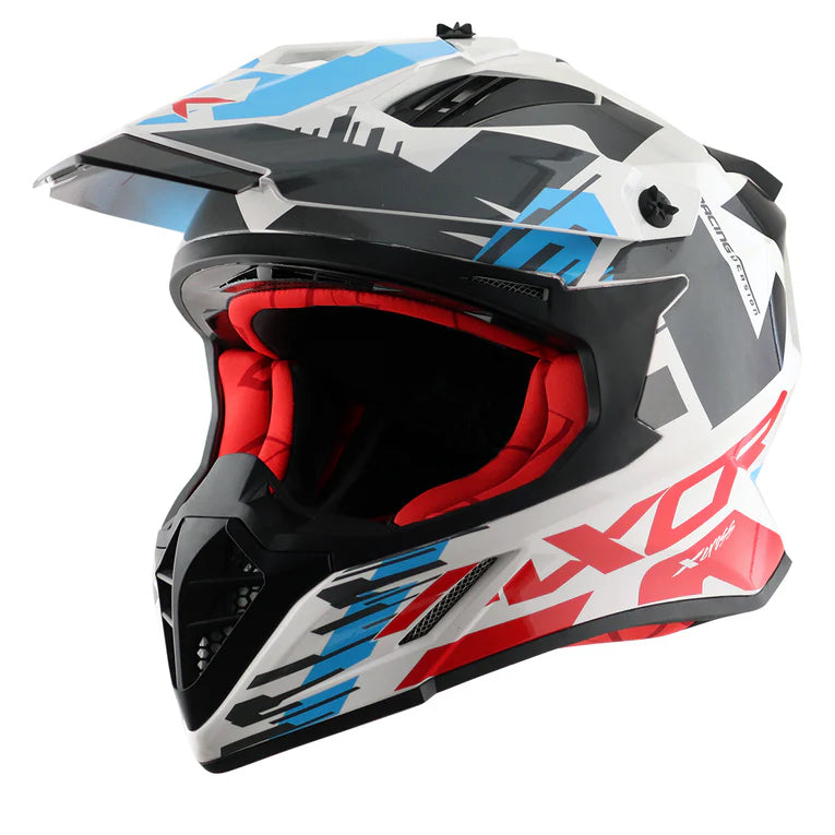 AXOR HELMET XCROSS X1 WHITE RED