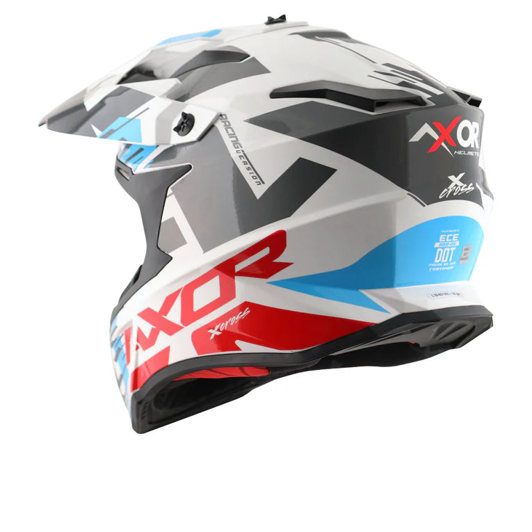 AXOR HELMET XCROSS X1 WHITE RED