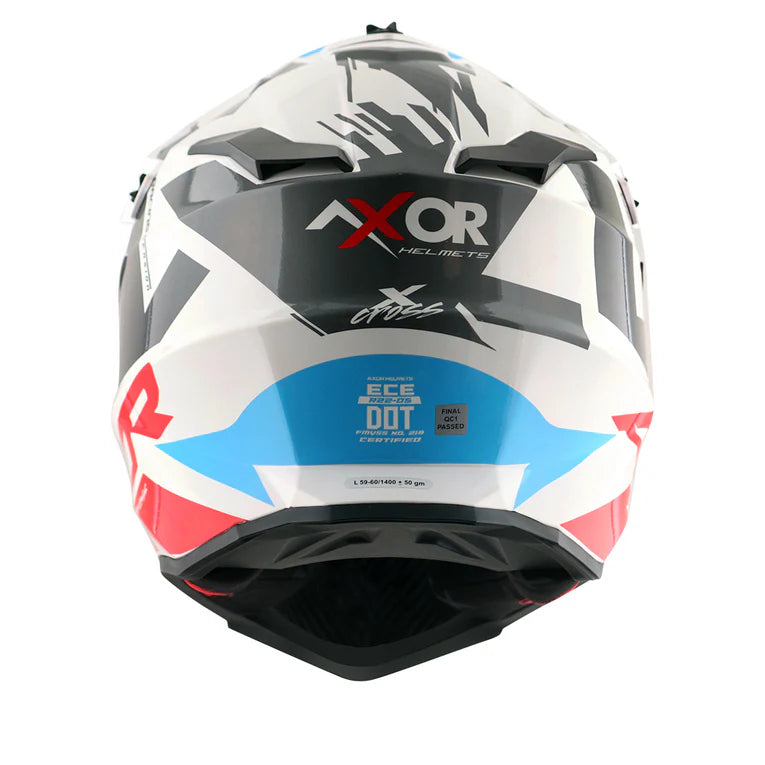 AXOR HELMET XCROSS X1 WHITE RED