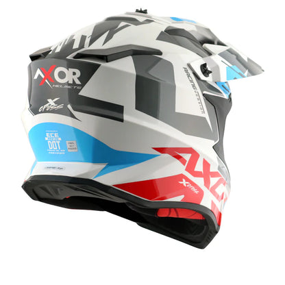 AXOR HELMET XCROSS X1 WHITE RED