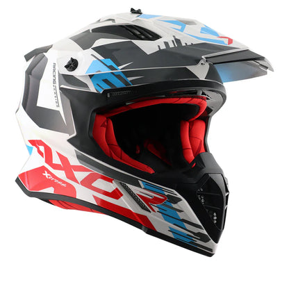 AXOR HELMET XCROSS X1 WHITE RED