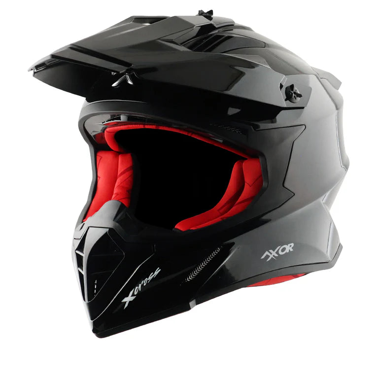 AXOR HELMET XCROSS SC DULL BLACK RED