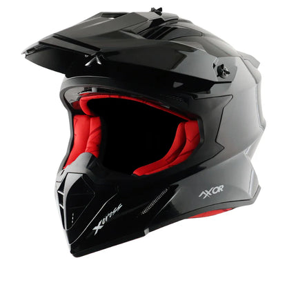 AXOR HELMET XCROSS SC DULL BLACK RED