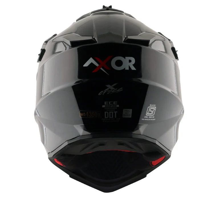 AXOR HELMET XCROSS SC DULL BLACK RED