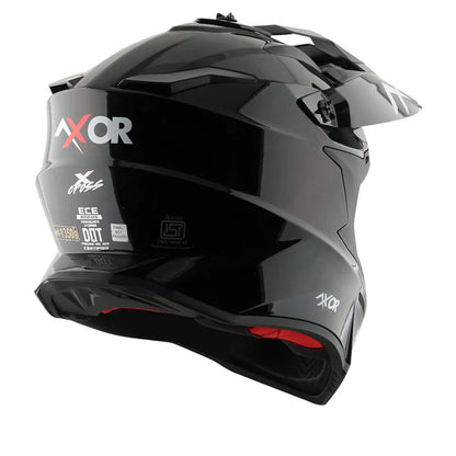 AXOR HELMET XCROSS SC DULL BLACK RED