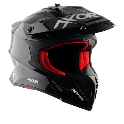 AXOR HELMET X-CROSS SINGLE COLOR BLACK RED