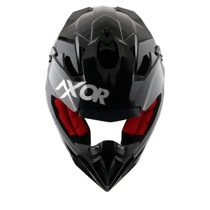 AXOR HELMET XCROSS SC DULL BLACK RED