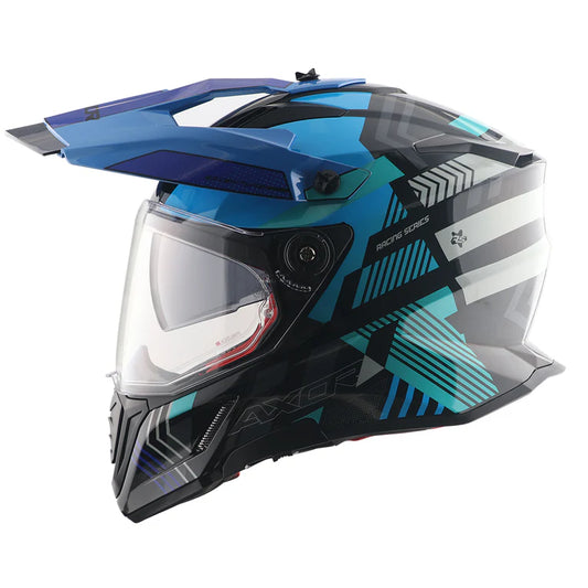 AXOR HELMET X-CROSS DV GAMBLING BLACK BLUE