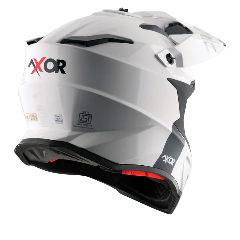 AXOR HELMET X-CROSS SINGLE COLOR WHITE