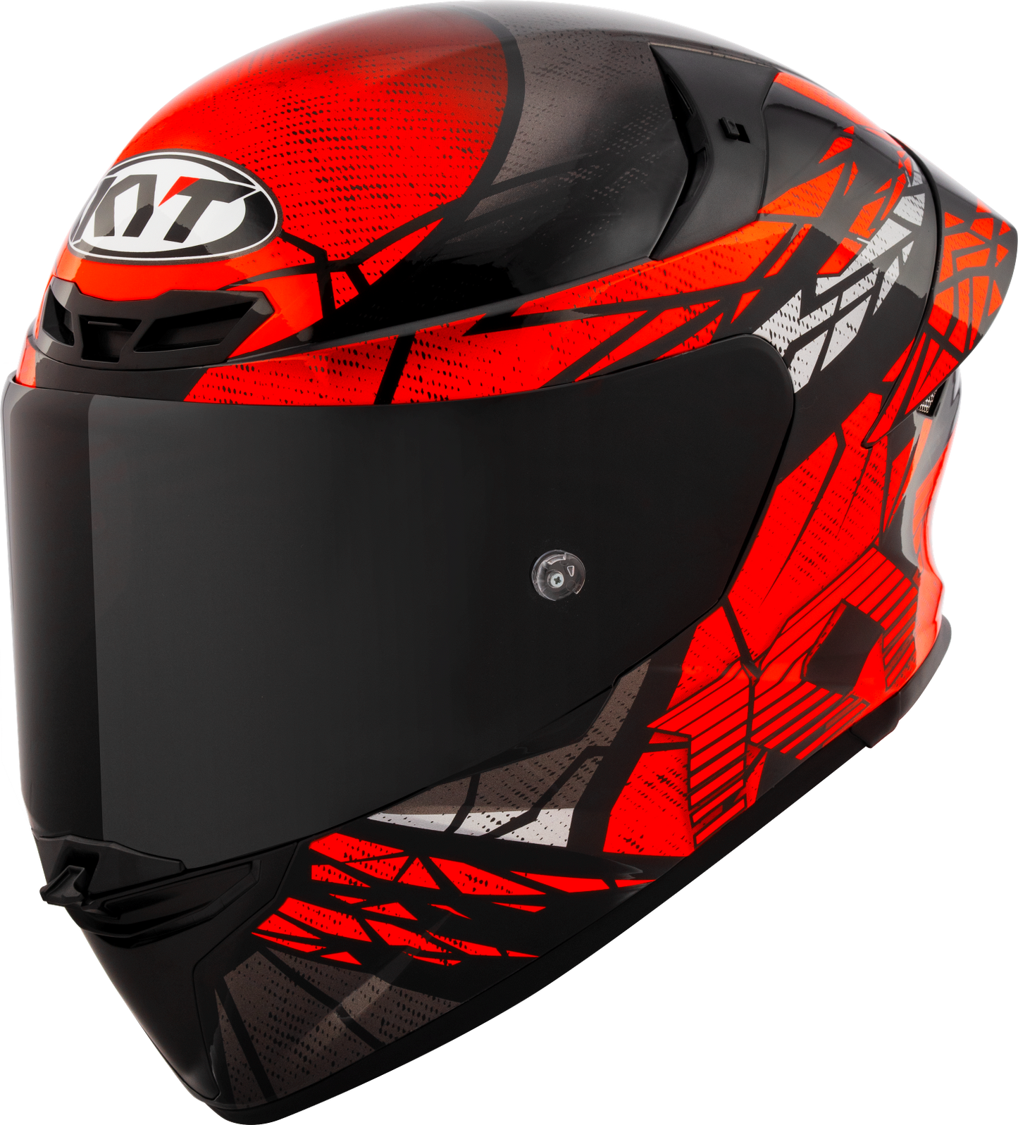 KYT HELMET REVO COMBUSTION BLACK RED