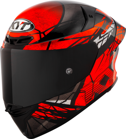 KYT HELMET REVO COMBUSTION BLACK RED