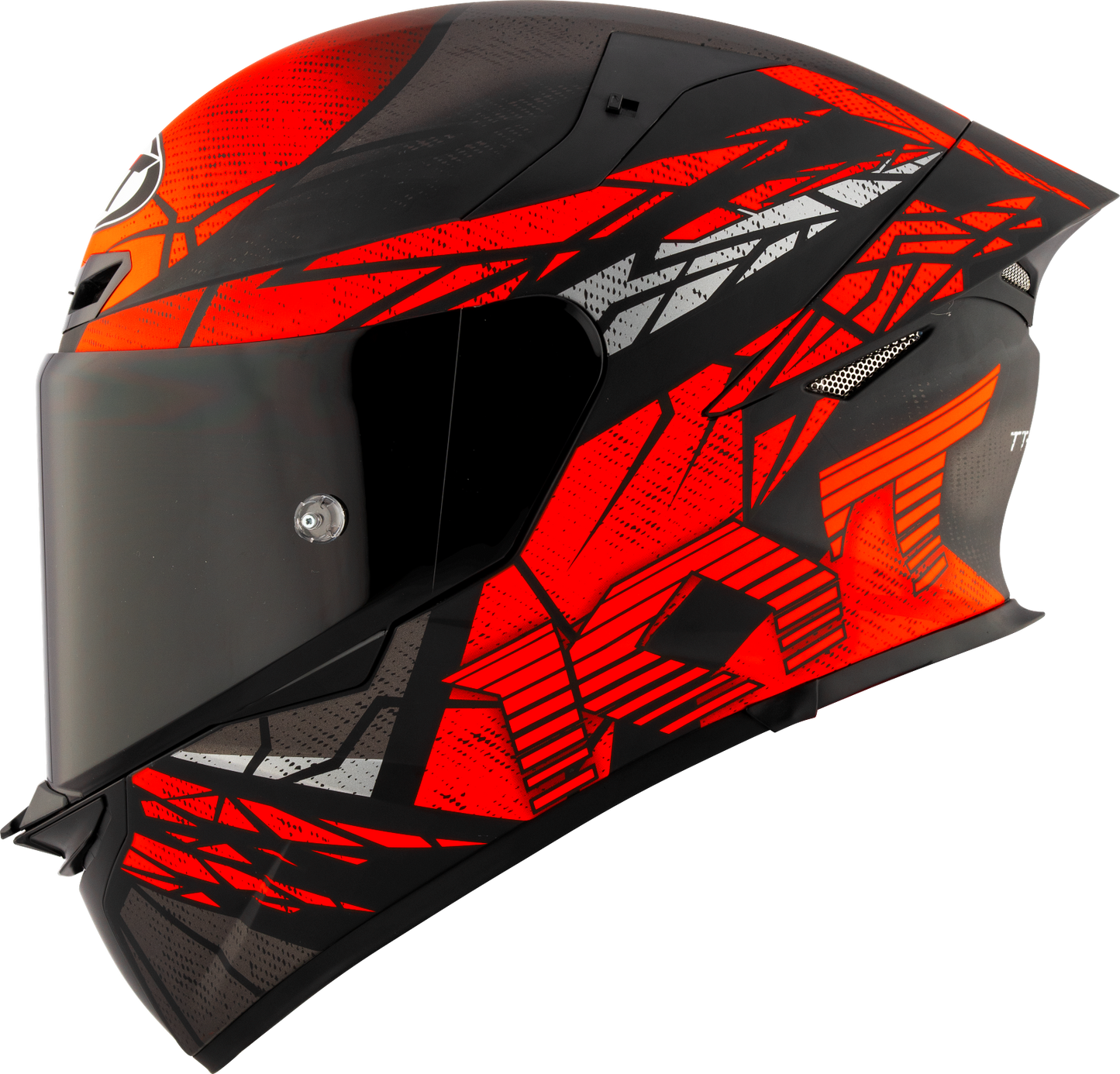 KYT HELMET REVO COMBUSTION BLACK RED