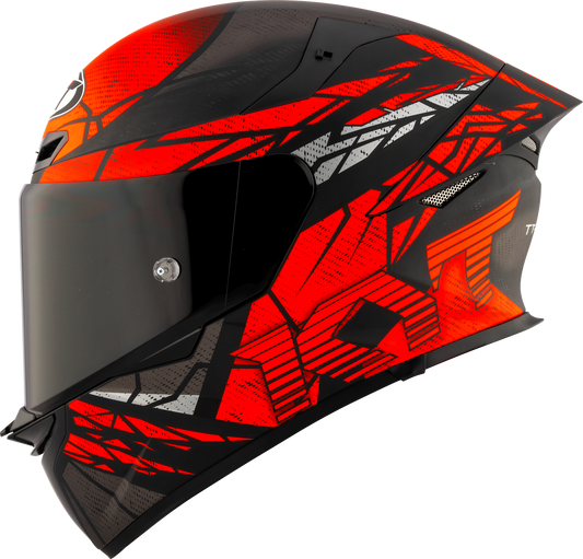 KYT HELMET REVO COMBUSTION BLACK RED