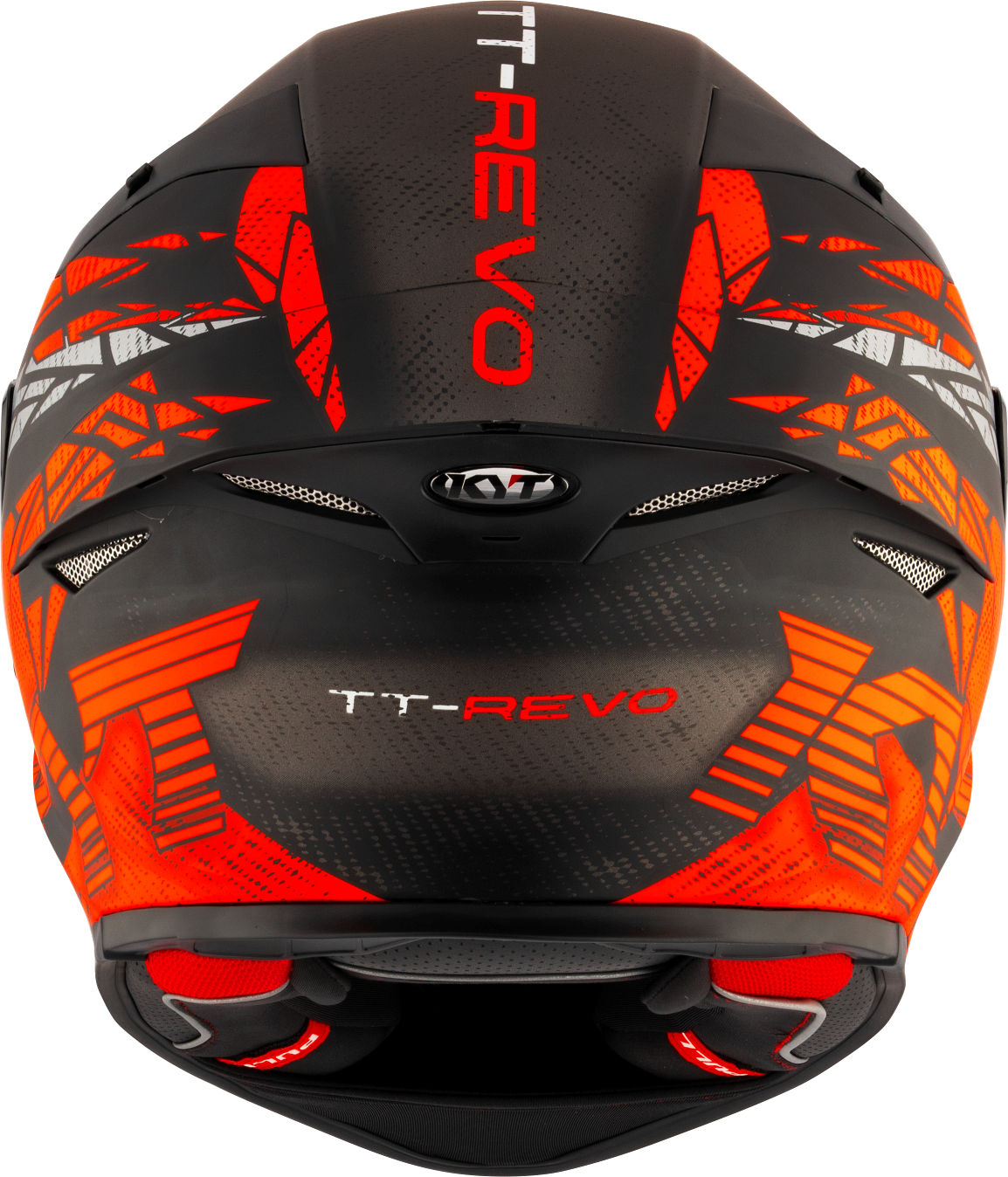 KYT HELMET REVO COMBUSTION BLACK RED