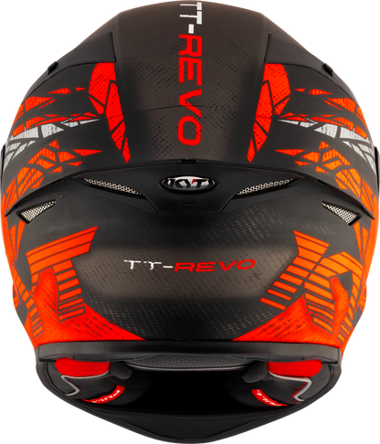 KYT HELMET REVO COMBUSTION BLACK RED