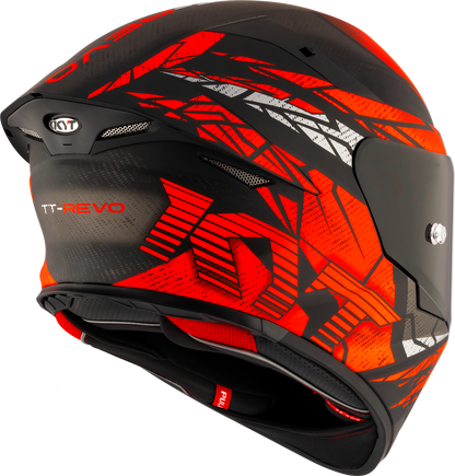 KYT HELMET REVO COMBUSTION BLACK RED