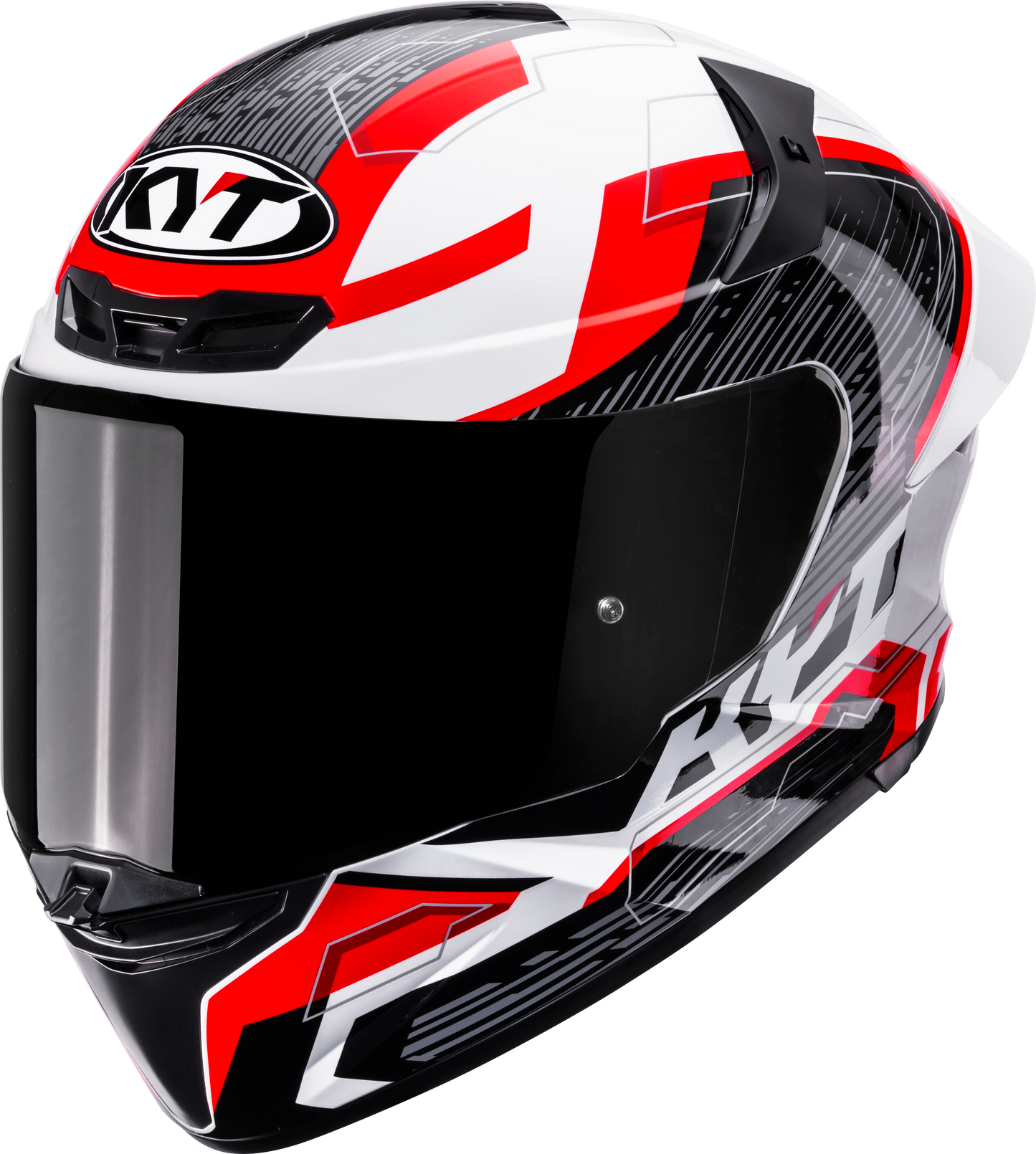 KYT HELMET REVO SPEEDING WHITE RED
