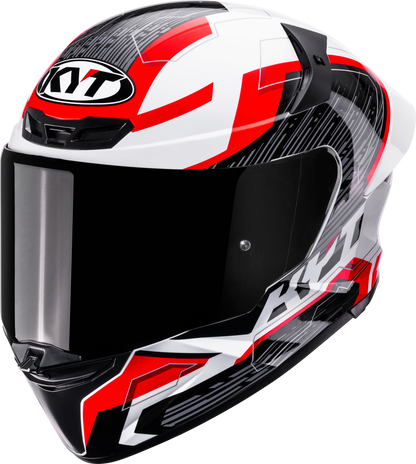 KYT HELMET REVO SPEEDING WHITE RED