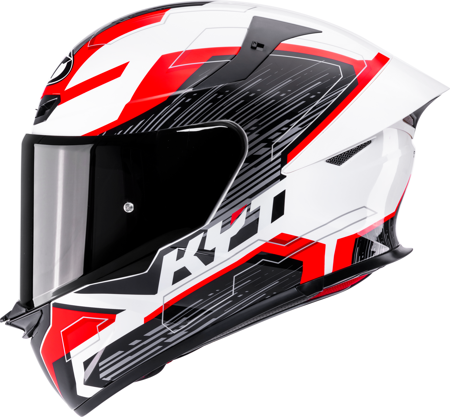 KYT HELMET REVO SPEEDING WHITE RED