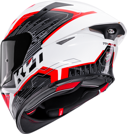 KYT HELMET REVO SPEEDING WHITE RED
