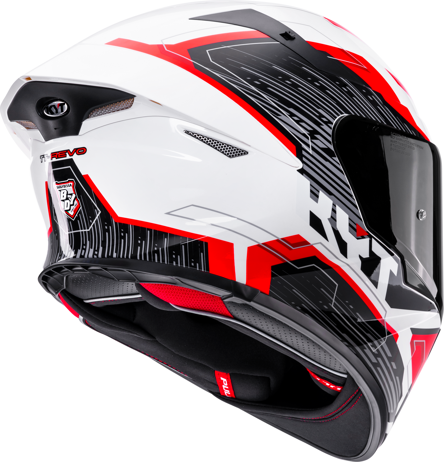KYT HELMET REVO SPEEDING WHITE RED