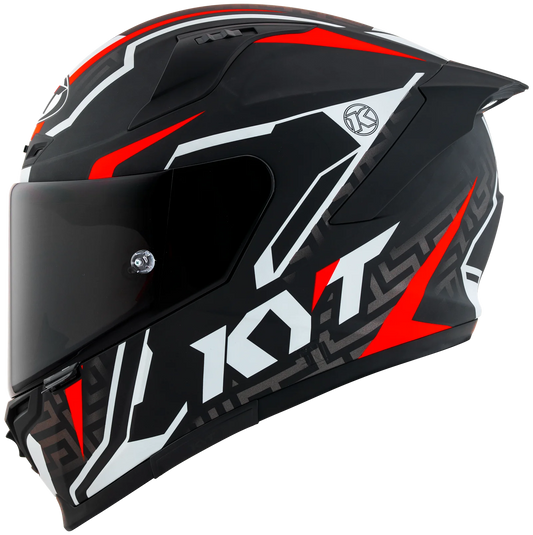 KYT HELMET STRIKER #02 MATT BLACK RED