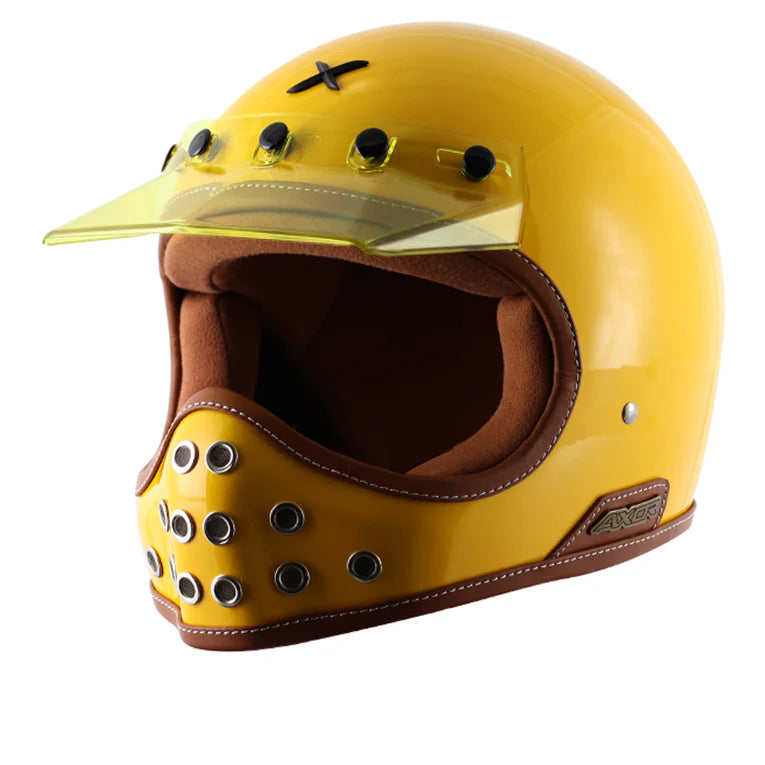 AXOR HELMET MOTO-X SOLID YELLOW