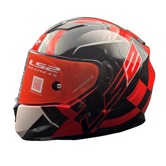 HELMET LS2 FF320 TARGET 7C BLACK RED