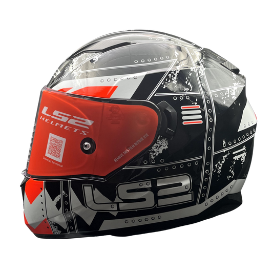 HELMET LS2 FF320 MAX BLACK ORANGE