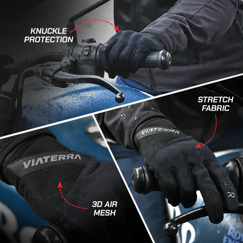 VIATERRA GLOVES FENDER BLACK