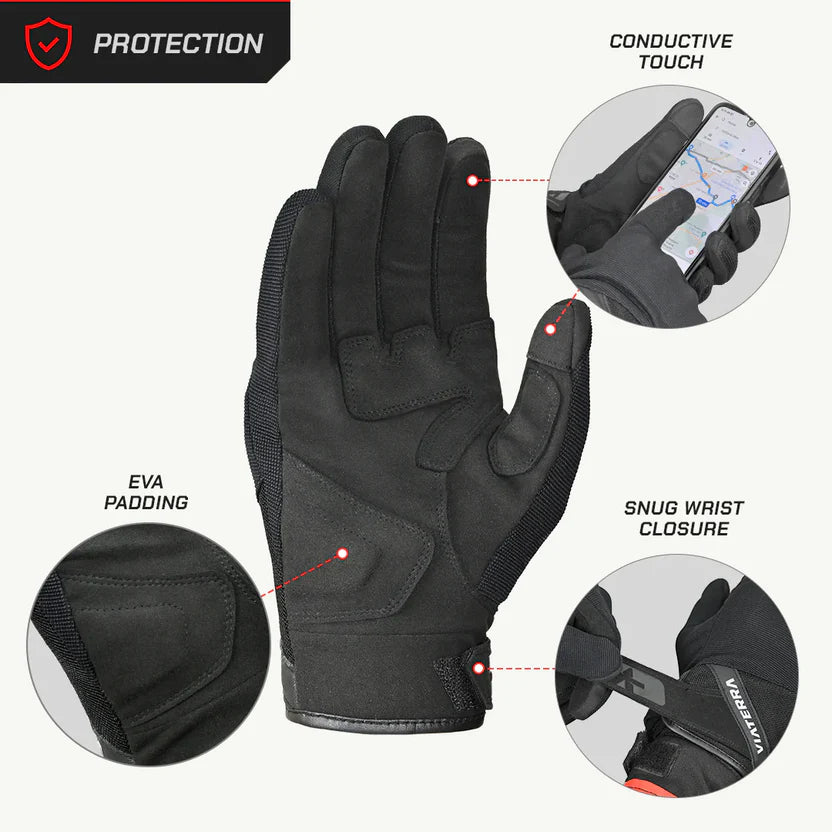 VIATERRA GLOVES FENDER BLACK