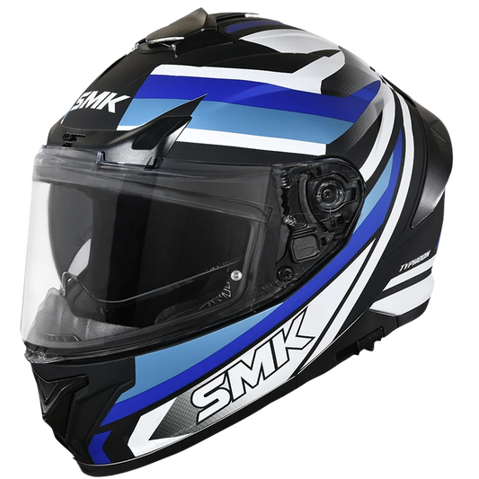 SMK HELMET TYPHOON FREERIDE BLACK BLUE WHITE (GL251)