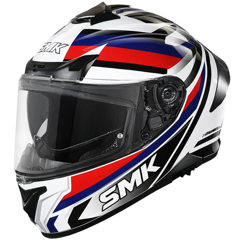 SMK HELMET TYPHOON FREERIDE WHITE BLUE BLACK (GL152)