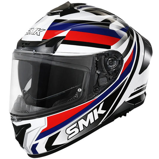 SMK HELMET TYPHOON FREERIDE WHITE BLUE BLACK (GL152)
